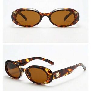 Tortoiseshell Oval Sunglasses